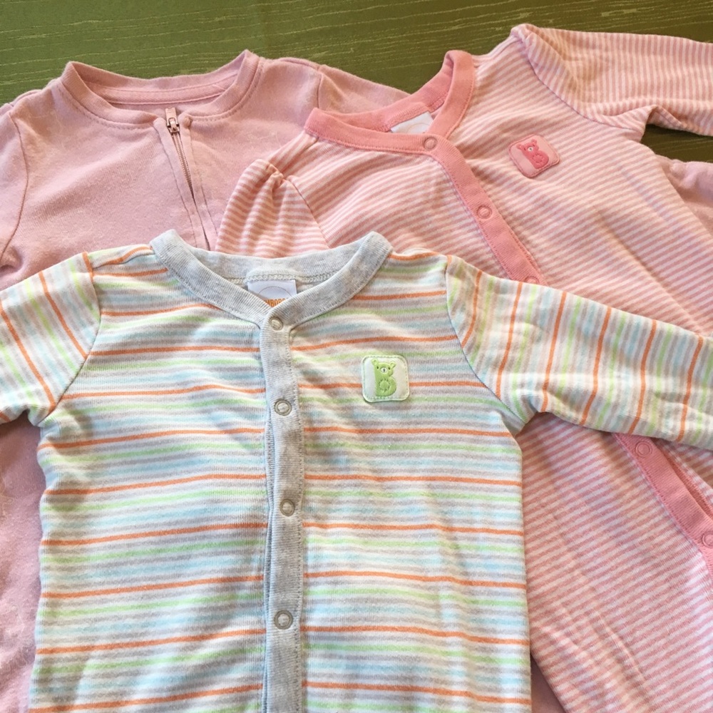Baby Gap and Gymboree Footed Sleepers for girls